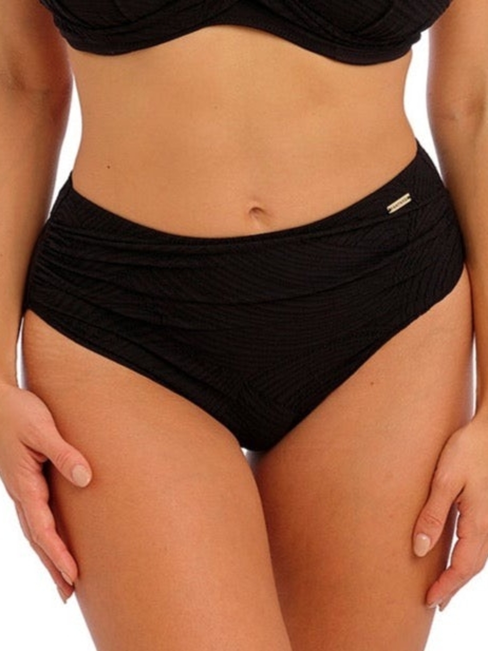 Fantasie NWT Ottawa Black Full Bikini Brief Bikini Bottom sz XL